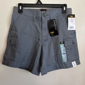 Lee Gray Cargo Shorts, Size 4